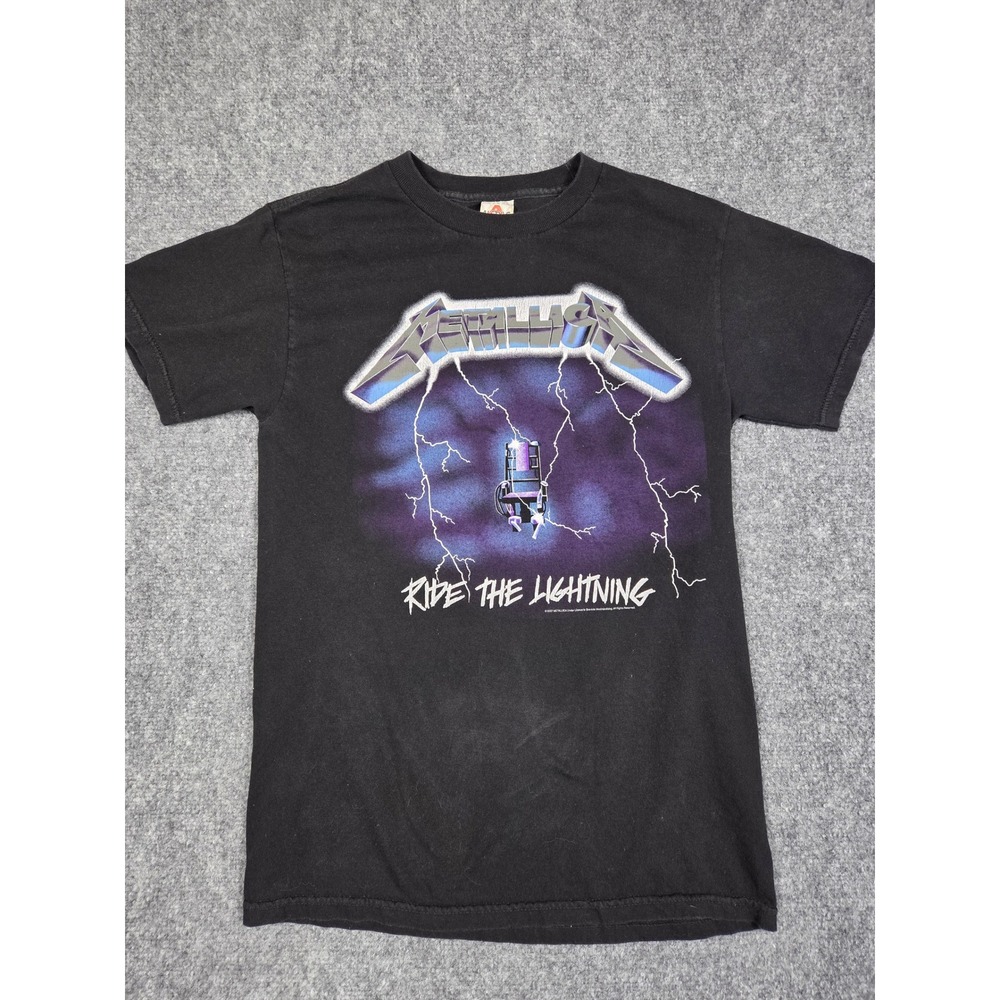 Metallica T Shirt Mens Small Black Ride The Lightning 2007 Graphic Band Tee